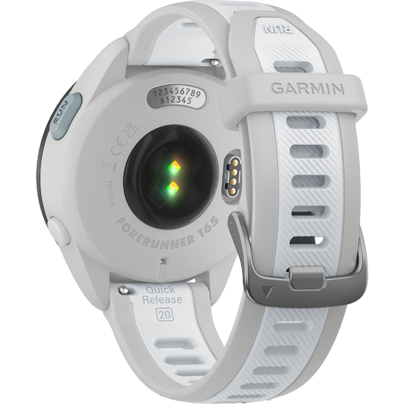 Forerunner 165, Garmin Forerunner 165 back