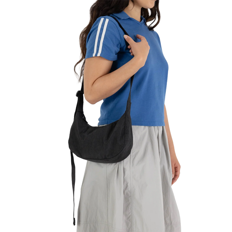 Small Nylon Crescent Bag, BAGGU Small Nylon Crescent Bag Side