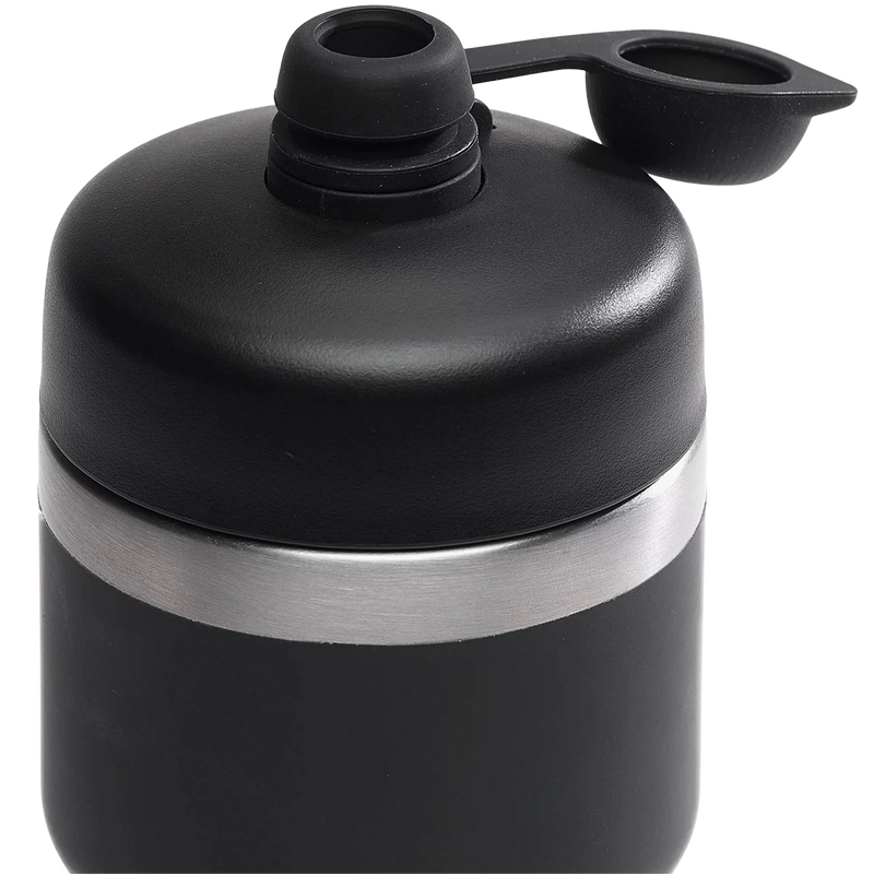 Dirt Cap, Bivo Dirt Cap in black on bottle open