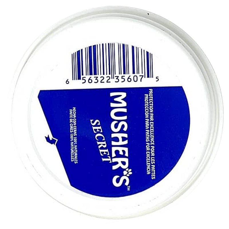 Dog Paw Wax 2.1 oz, Musher’s Secret Dog Paw Wax 2.1 oz bottom of jar