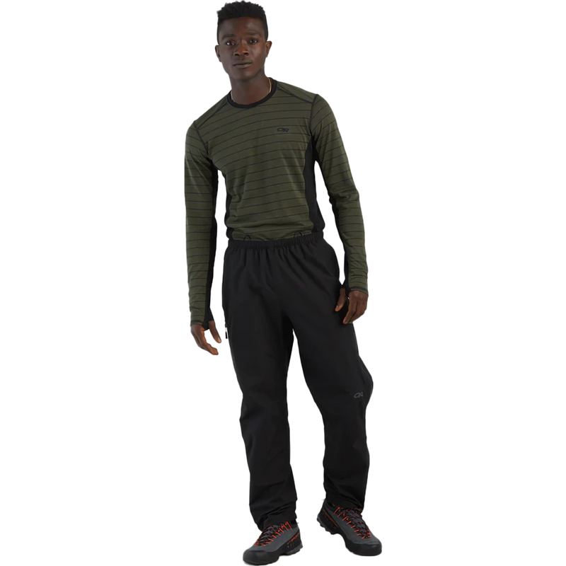 Men's Foray Pants, Outdoor Research Men's Foray Pants in Black on model front