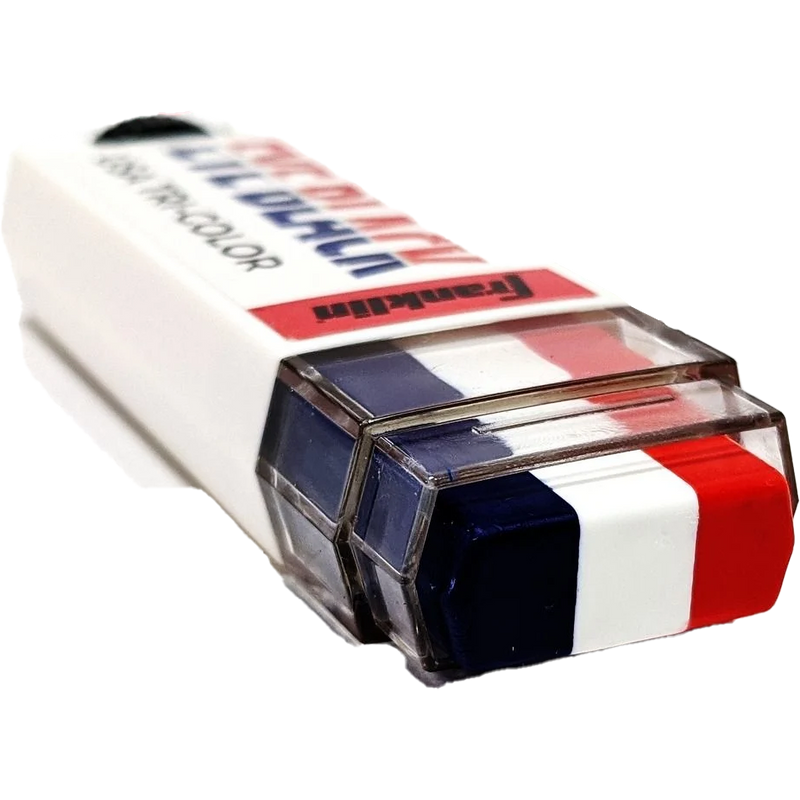 MLB Premium Eye Black, Franklin MLB Premium Eye Black in USA Tri Color with cap off