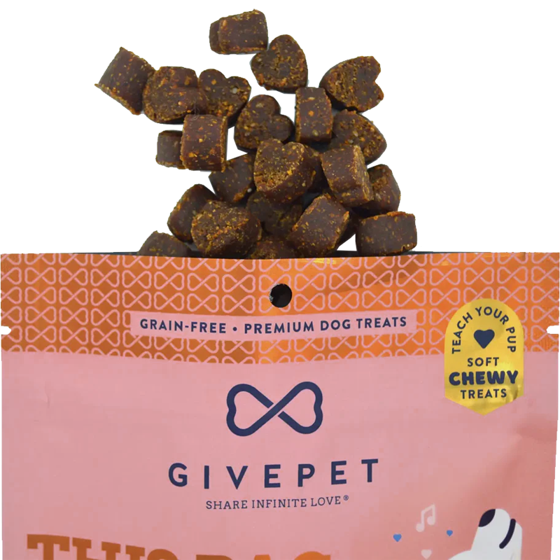 Upward Dog Soft Training Treats, GivePet Upward Dog Soft Training Treats package open