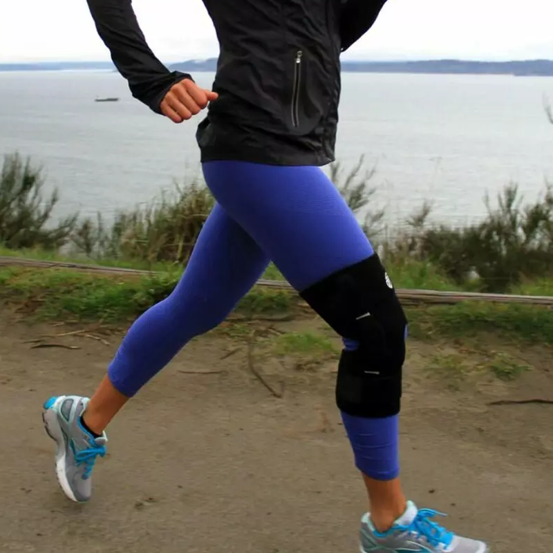 Hinged Knee Brace, ProTec Athletics Hinged Knee Brace on knee