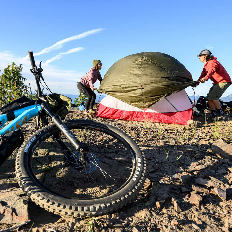 Hubba Hubba Bikepack 2 Person Tent, MSR Hubba Hubba Bikepack 2 Person Tent at camp