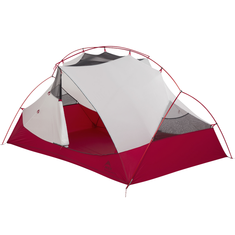Hubba Hubba Bikepack 2 Person Tent, MSR Hubba Hubba Bikepack 2 Person Tent no fly door open