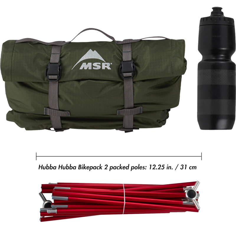 Hubba Hubba Bikepack 2 Person Tent, MSR Hubba Hubba Bikepack 2 Person Tent pack size