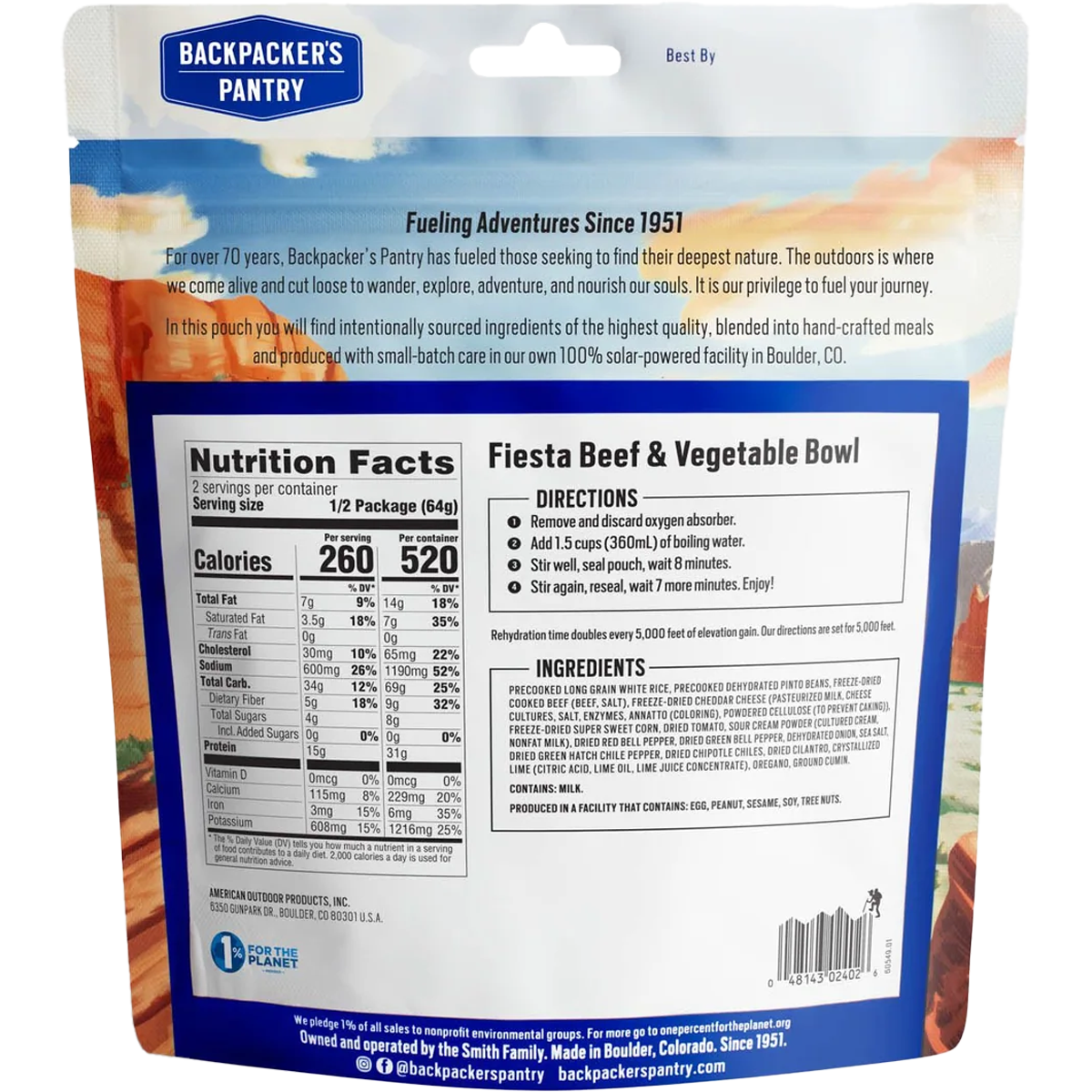 Fiesta Beef and Vegetable Bowl (2 Servings) alternate view