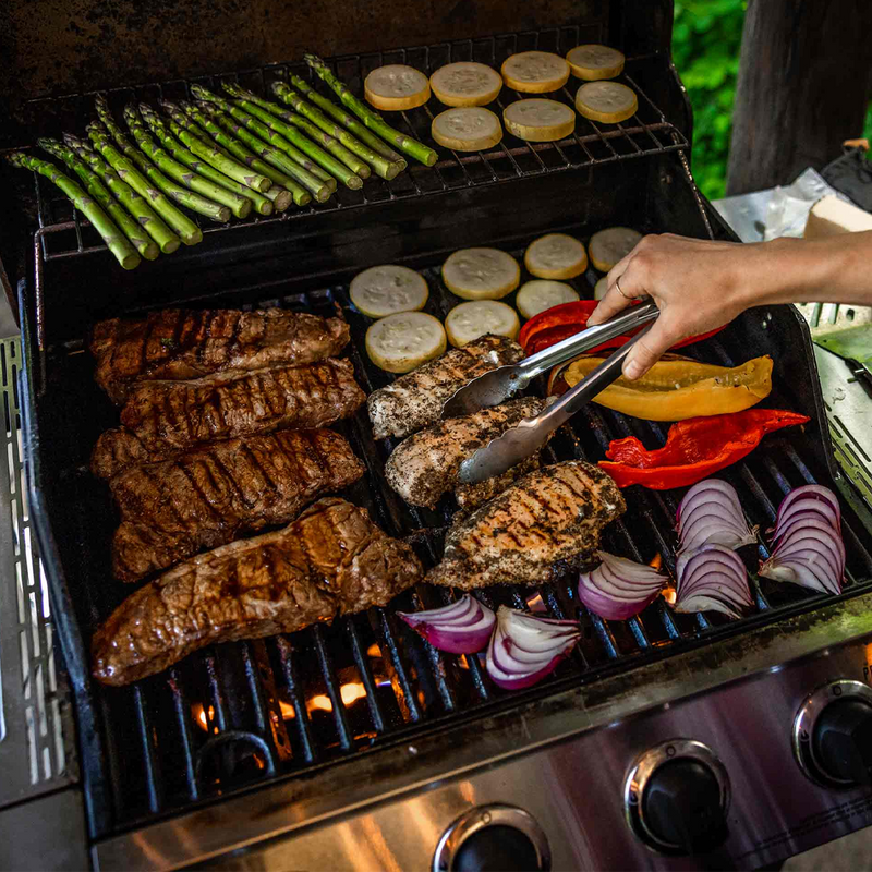Destination 5 Piece Folding Chef Tool Set, GSI Outdoors Destination 5 Piece Folding Chef Tool Set tongs with bbq