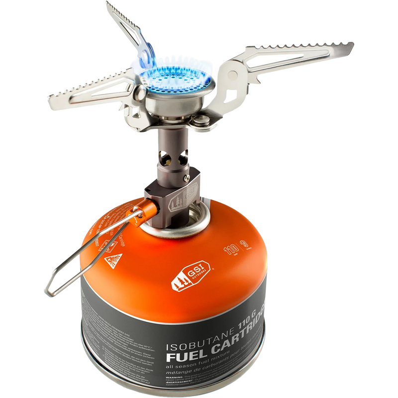 Pinnacle Canister Stove, GSI Outdoors Pinnacle Canister Stove on Fuel