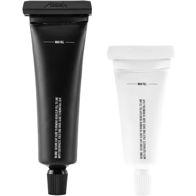 Refillable Toothpaste Tubes 2 Pack, Matador Refillable Toothpaste Tubes 2 Pack back