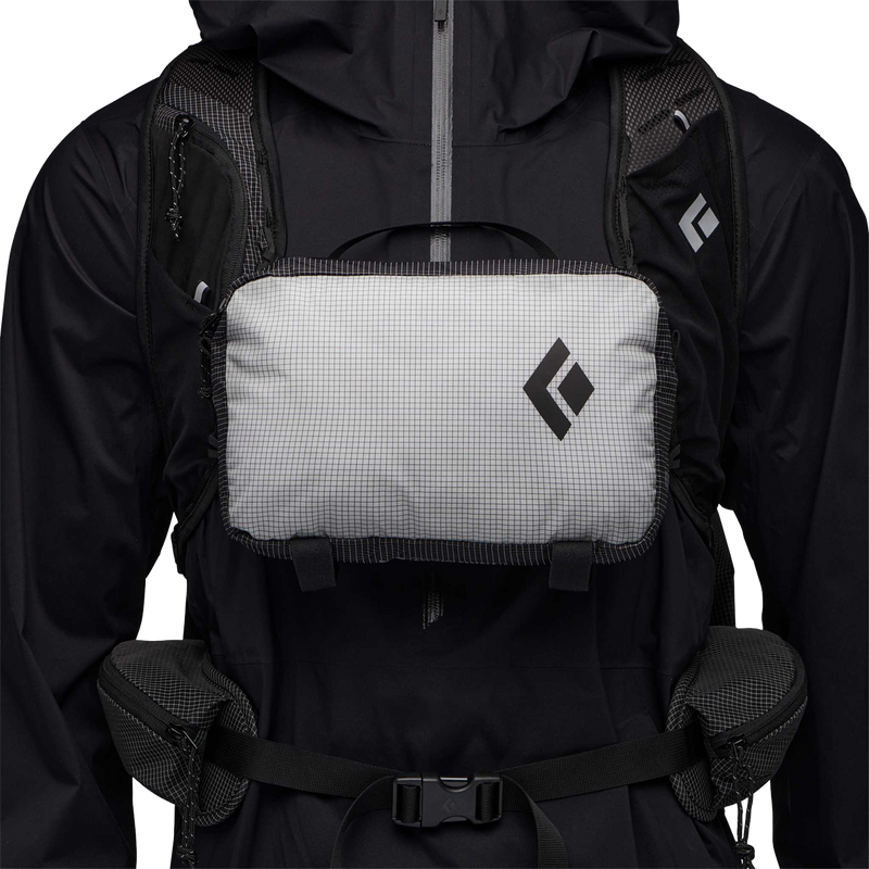 Betalight Pack Satellite Bag, Black Diamond Betalight Pack Satellite Bag on chest