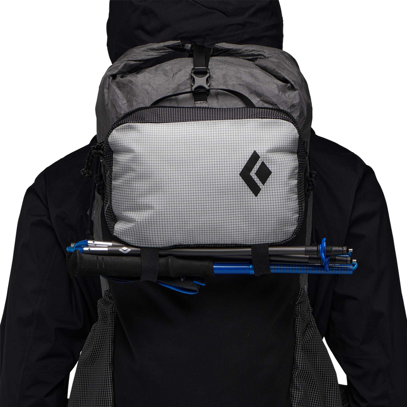 Betalight Pack Satellite Bag, Black Diamond Betalight Pack Satellite Bag on backpack