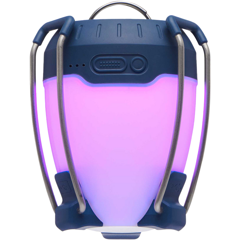 Orbiter 650 Lantern, Black Diamond Orbiter 650 Lantern in Ink Blue with lavendar light