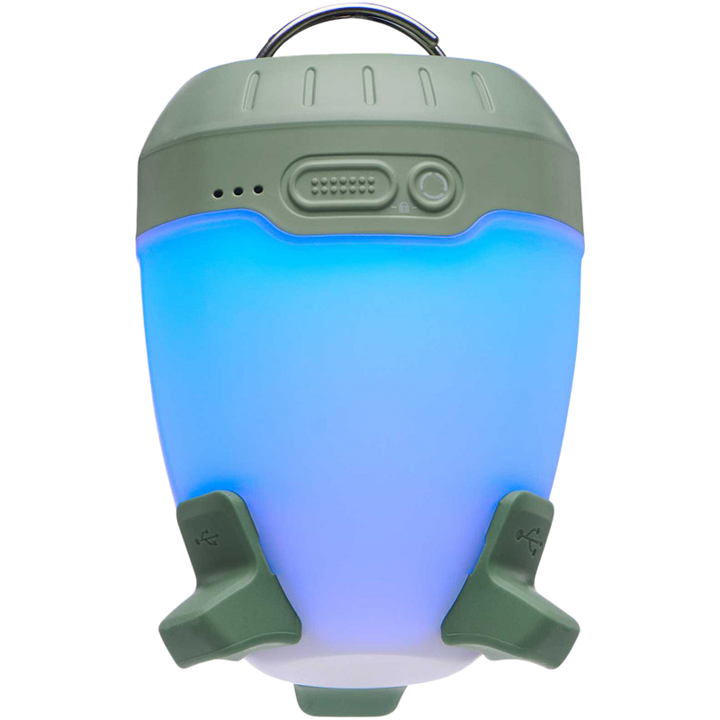 Orbiter 450 Lantern, Black Diamond Orbiter 450 Lantern in desert sage with blue tint illumination