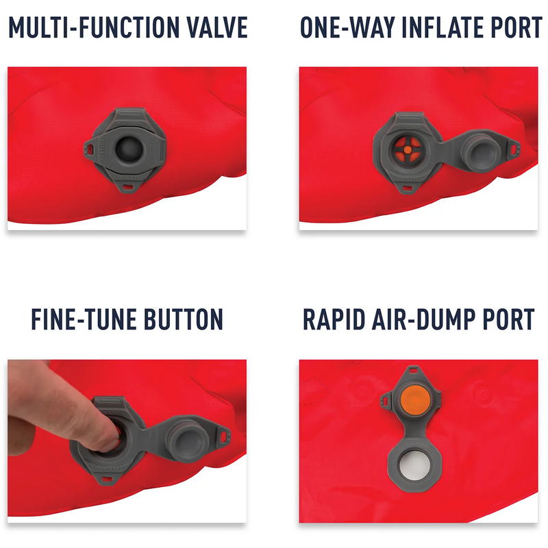 Comfort Plus Insulated Large, Sea to Summit Comfort Plus Insulated - Large in Red valves