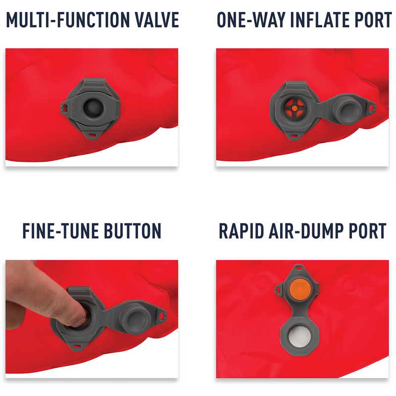 Comfort Plus XT Insulated Regular Wide, Sea to Summit Comfort Plus XT Insulated - Regular Wide in Red valves