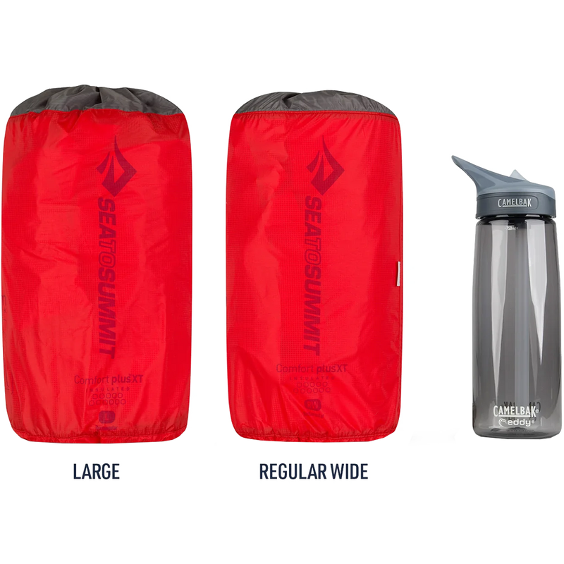Comfort Plus XT Insulated Regular Wide, Sea to Summit Comfort Plus XT Insulated - Regular Wide Red in stuff sack