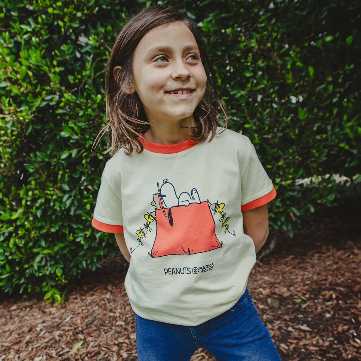 Youth Peanuts X Parks Project Try Not To S'more Tee alternate view