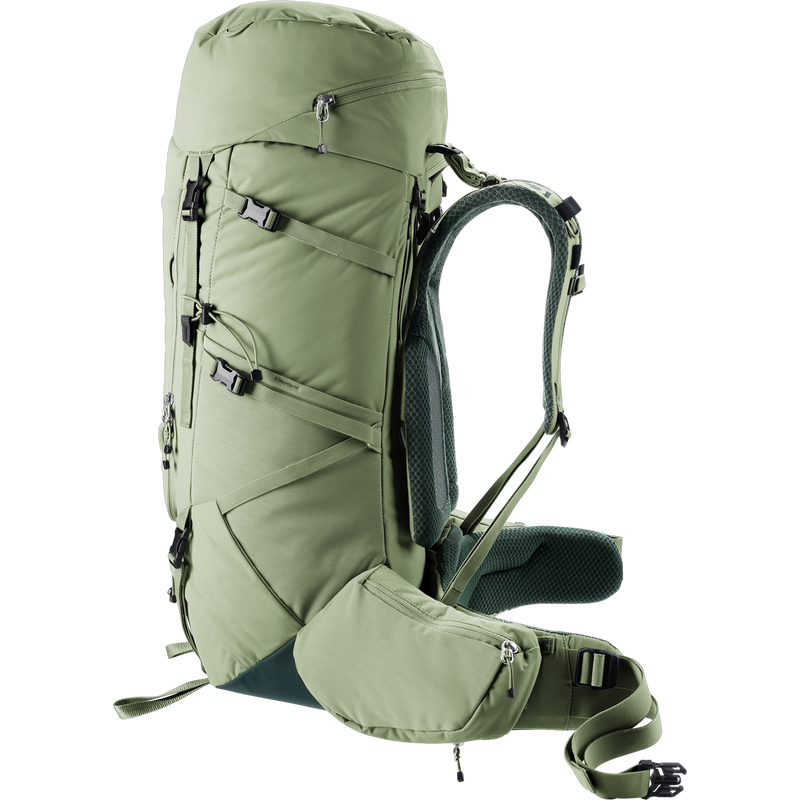 Aircontact Core 45+10 SL, Deuter Aircontact Core 45+10 SL in Grove-Ivy right profile