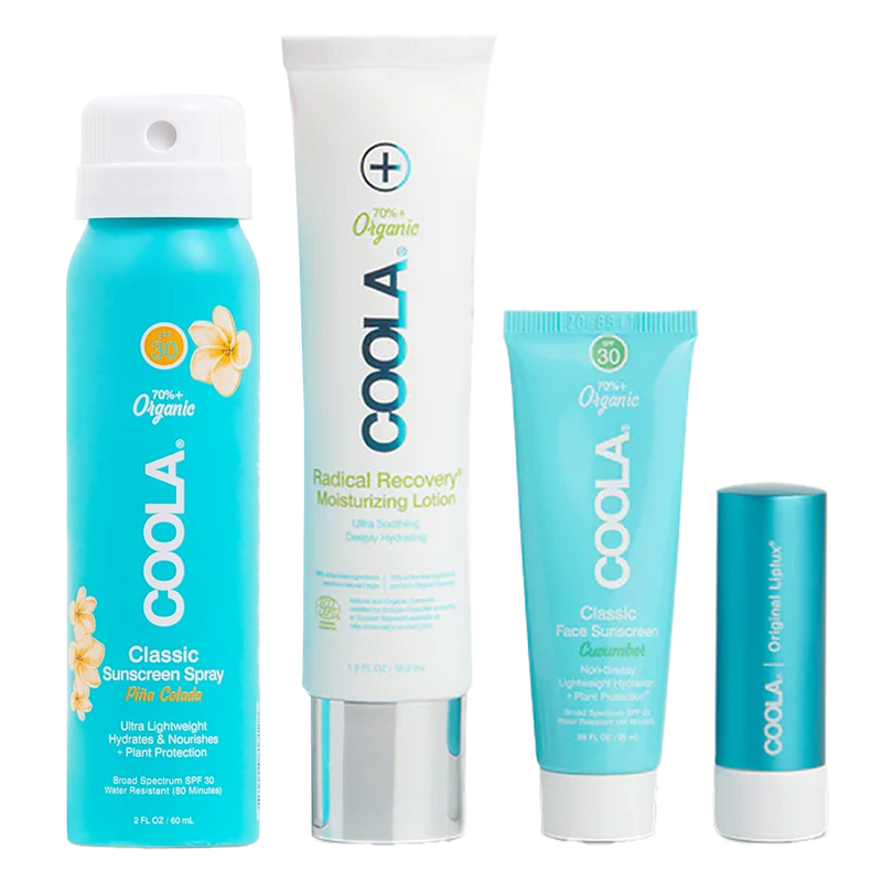 Classic Organic Suncare 4 Piece Travel Set, COOLA Classic Organic Suncare 4 Piece Travel Set pieces