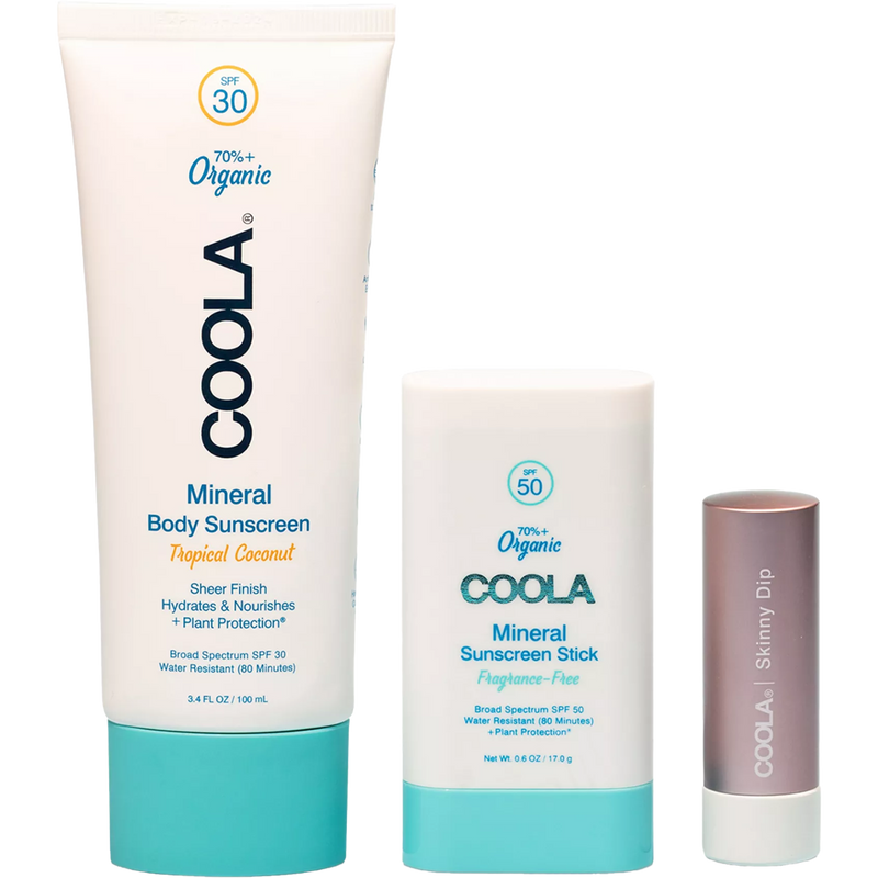 Mineral Suncare 3 Piece Travel Set, COOLA Mineral Suncare 3 Piece Travel Set pieces