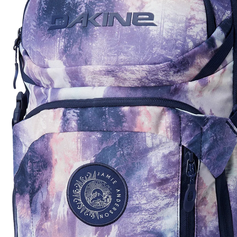 Women's Team Heli Pro 20L Jamie Anderson, Dakine Women's Team Heli Pro 20L Jamie Anderson Waterfall logo