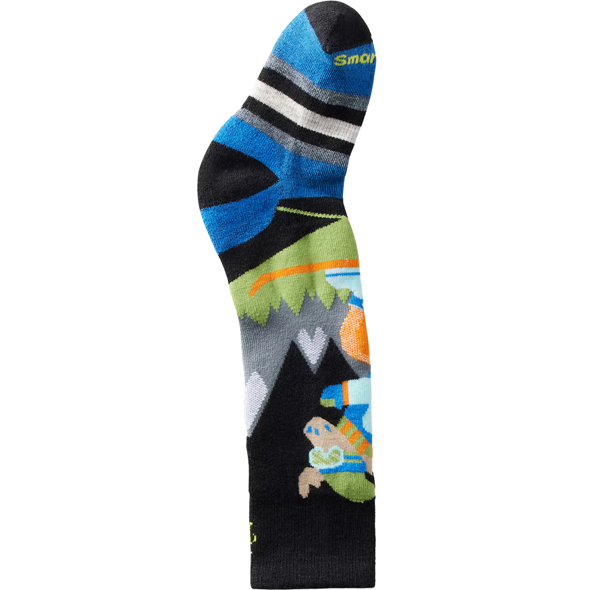 Youth Wintersport Full Cushion Mountain Moose Pattern Over The Calf Socks alternate view