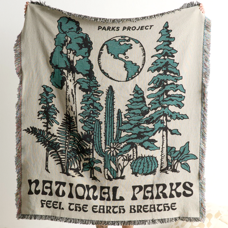Love Nature Woven Blanket, Parks Project Love Nature Woven Blanket front
