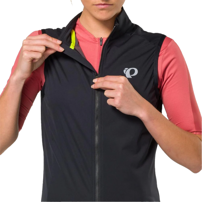 Women's Pro Barrier Vest, Pearl Izumi Women's Pro Barrier Vest in 021-Black zipper