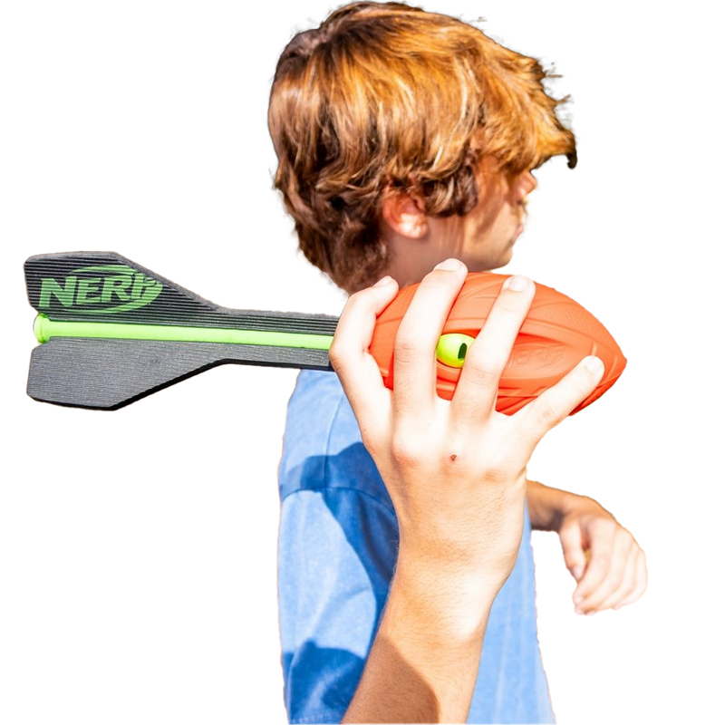 Nerf Vortex Aero Howler Red, Franklin Sports Nerf Vortex Aero Howler Neon action