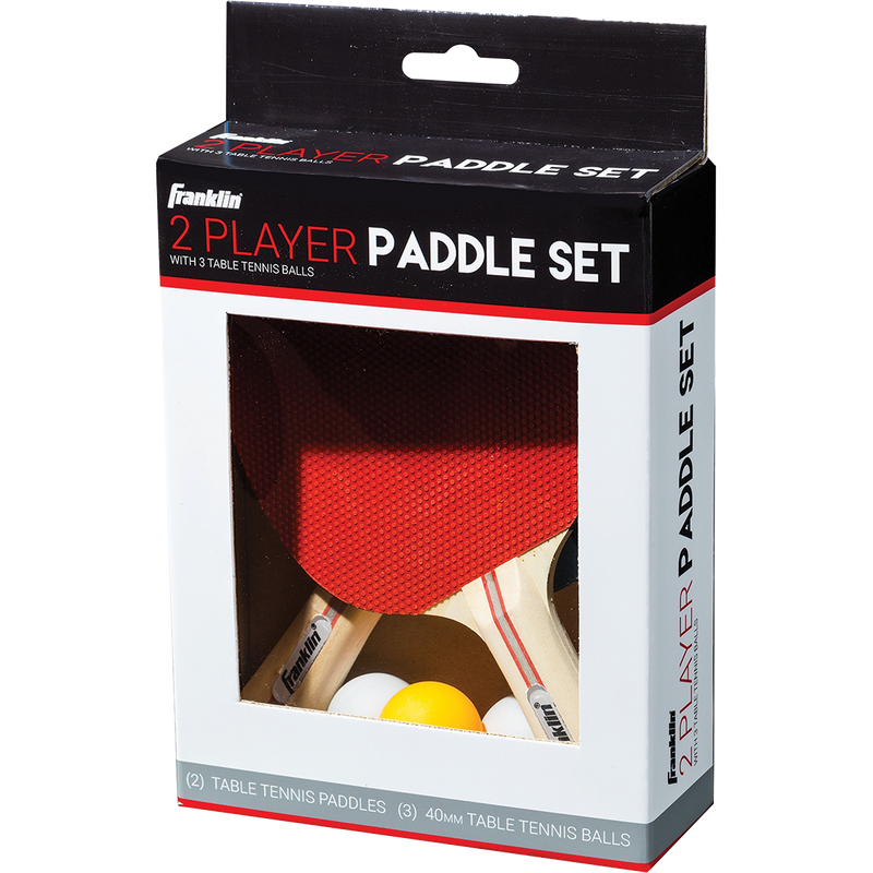 2 Player Paddle & Ball Set, Franklin Sports 2 Player Paddle & Ball Set in package