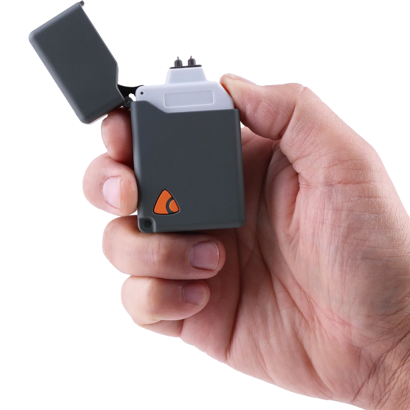 Plasma Lighter, Coghlan's Plasma Lighter in hand