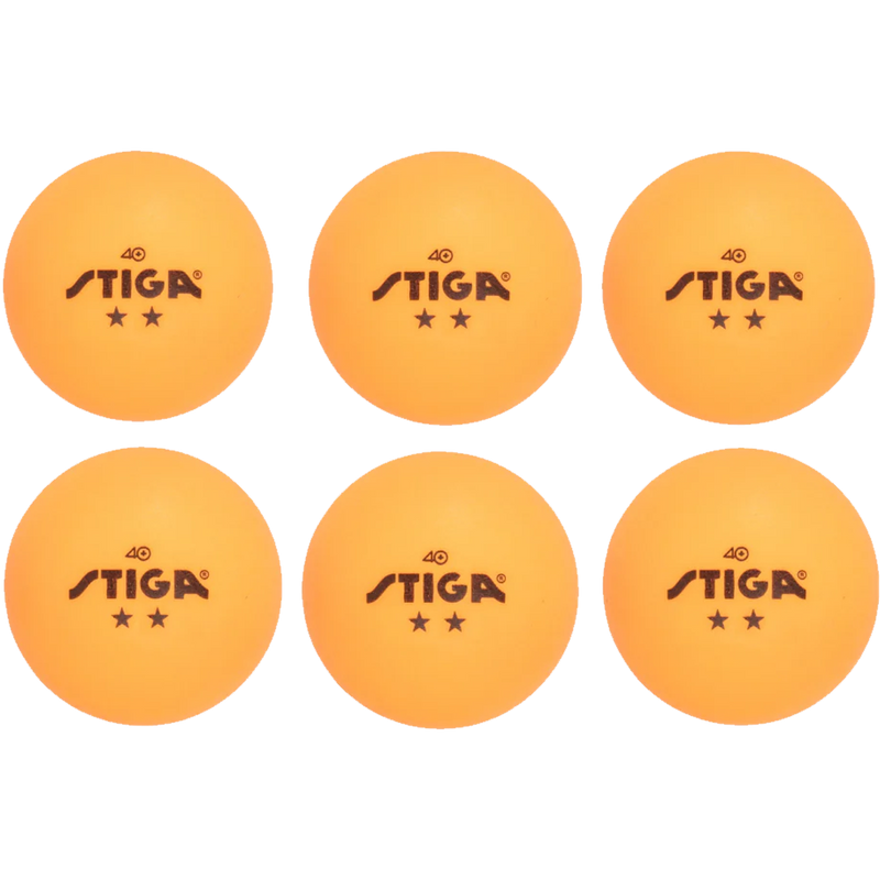2-Star Table Tennis Balls (6 Pack), STIGA 2-Star Table Tennis Balls (6 Pack)