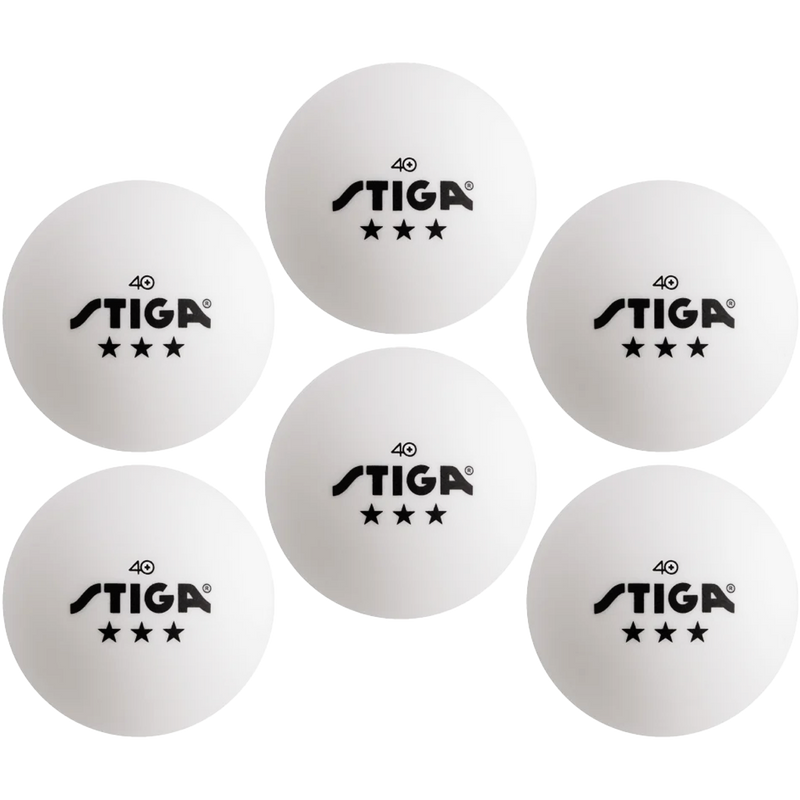 3-Star Table Tennis Balls (6 Pack), STIGA 3-Star Table Tennis Balls (6 Pack) 