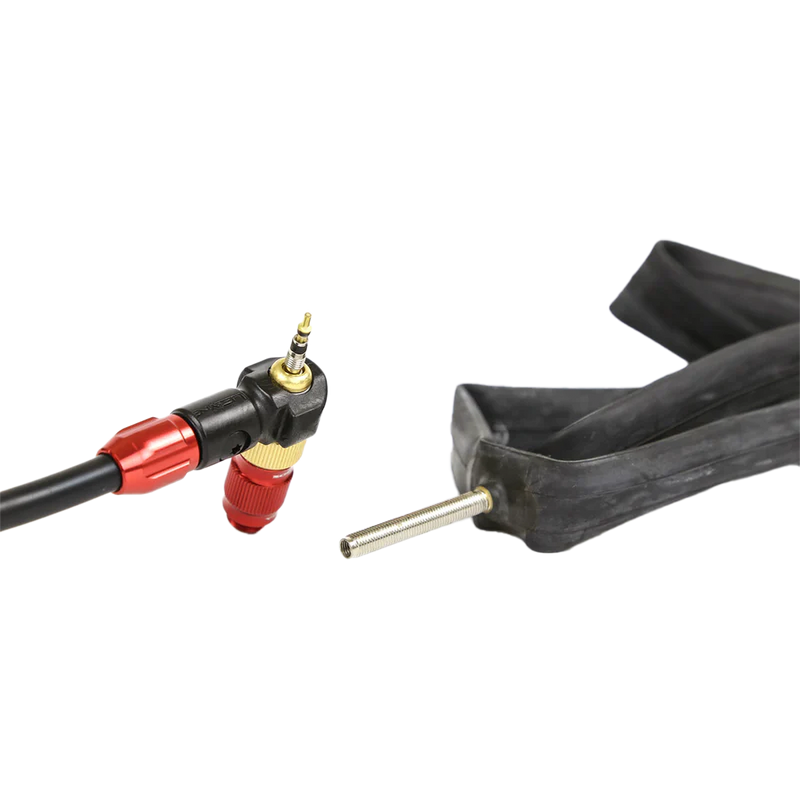 Steel Floor Drive 3.5 Flat Black, Lezyne Steel Floor Drive 3.5 Flat Black in Flat Black valve