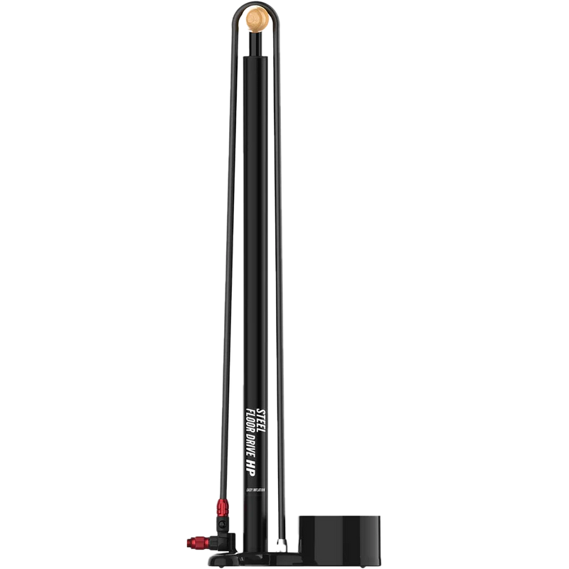 Steel Floor Drive 3.5 Flat Black, Lezyne Steel Floor Drive 3.5 Flat Black in Flat Black side profile