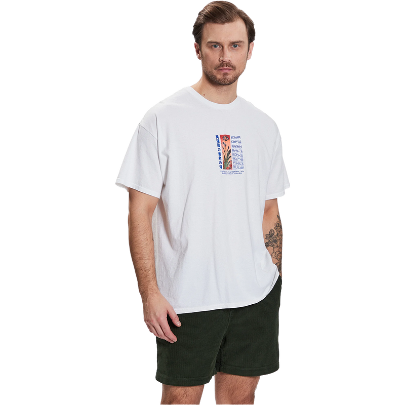 Men's BDG Hokusai Palm Tee, Men's BDG Hokusai Palm Tee in White front