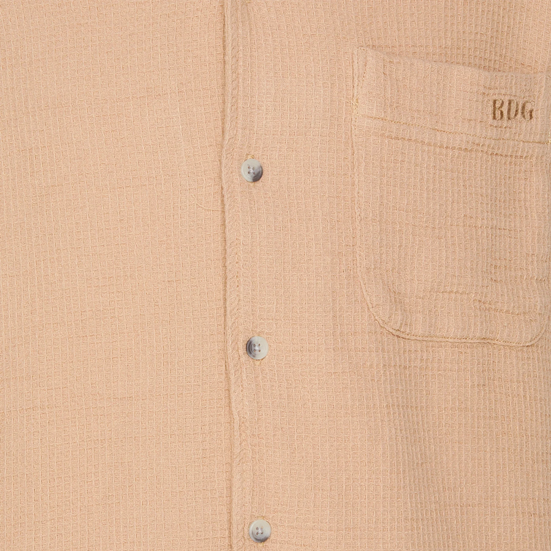 BDG Waffle Shirt, BDG Waffle Shirt buttons