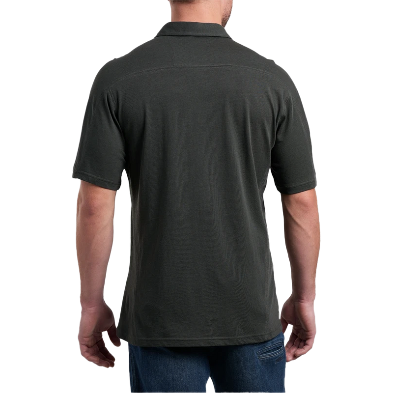 Men's Brazen Kuhldry Polo, Kuhl Men's Brazen Kuhldry Polo in Carbon back