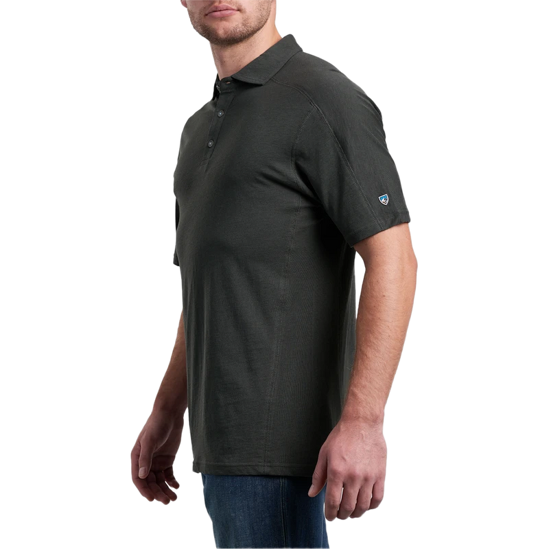 Men's Brazen Kuhldry Polo, Kuhl Men's Brazen Kuhldry Polo in Carbon left