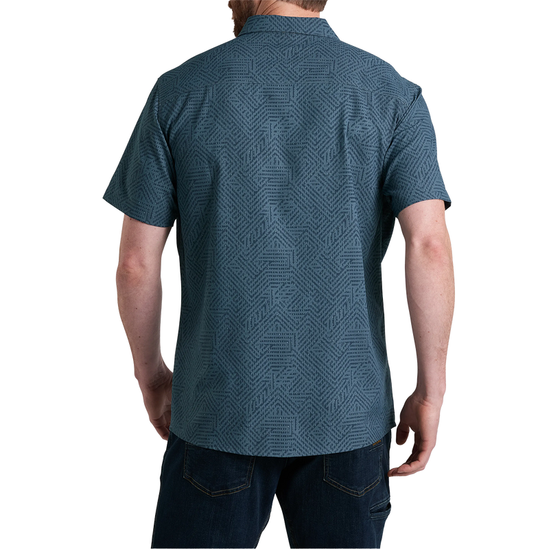Men's Persuadr Short Sleeve, Kuhl Men's Persuadr Short Sleeve in Charcoal Blue back