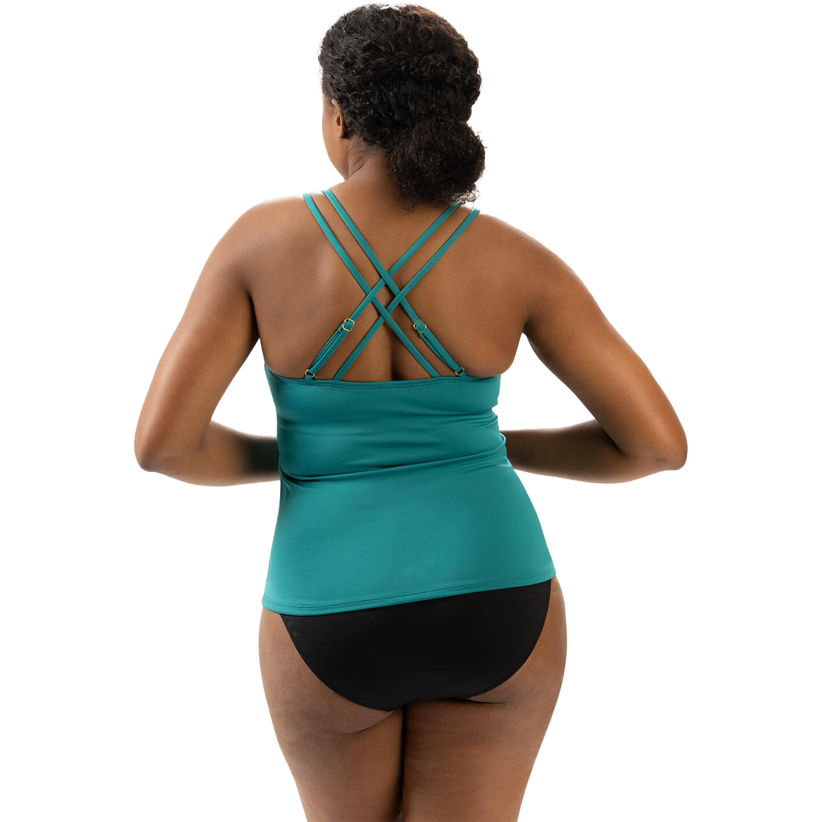 Women's Deep Scoop Neck Tankini Top alternate view