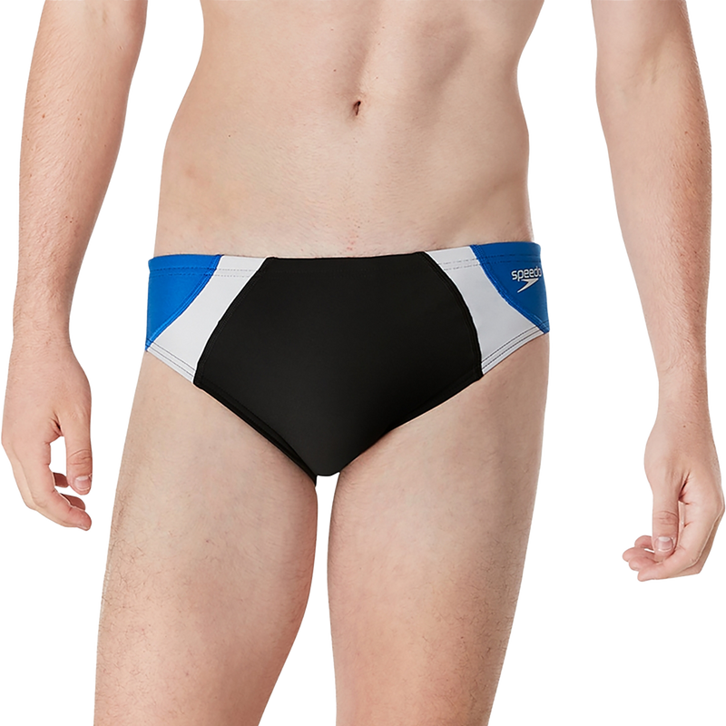 Speedo Dual Colorblock One Brief in Anthracite
