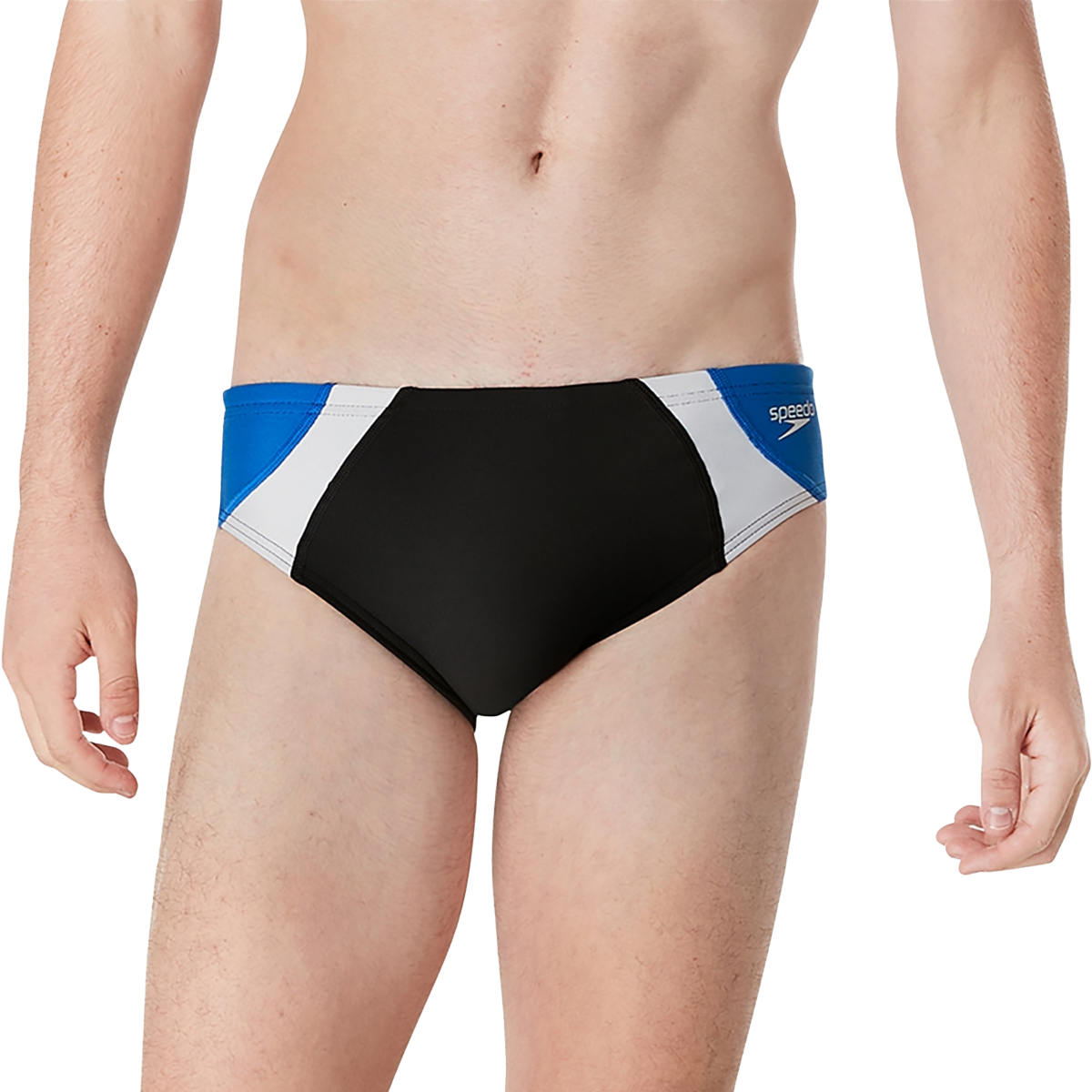 Speedo Dual Colorblock One Brief in Anthracite