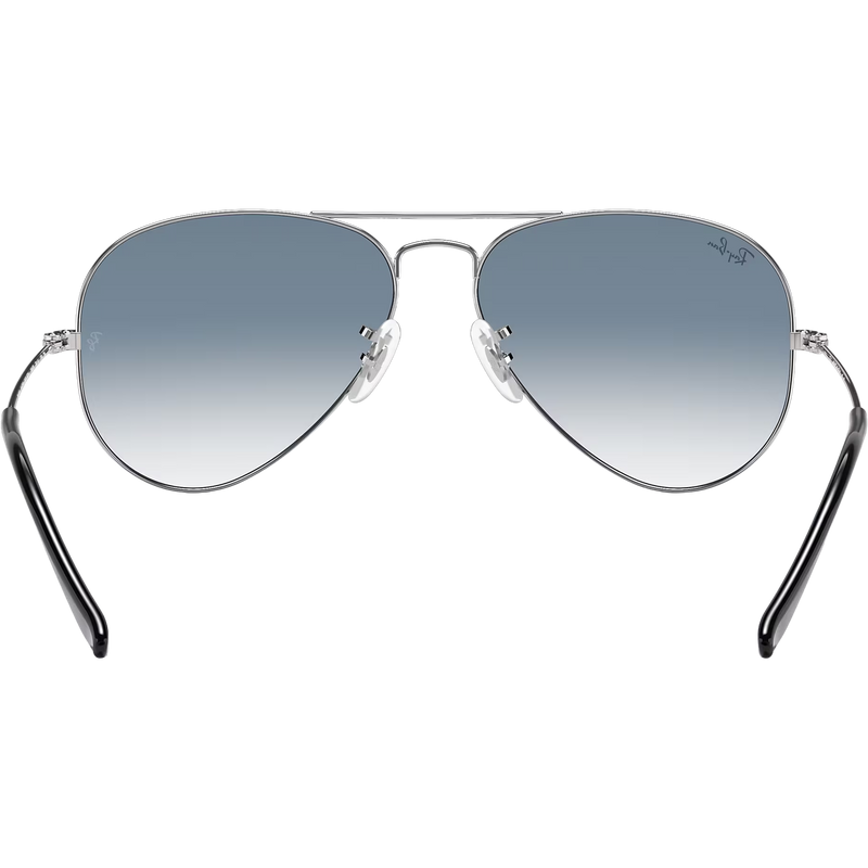 Aviator M, Ray Ban Aviator M in Silver/Clear Gradient Blue back