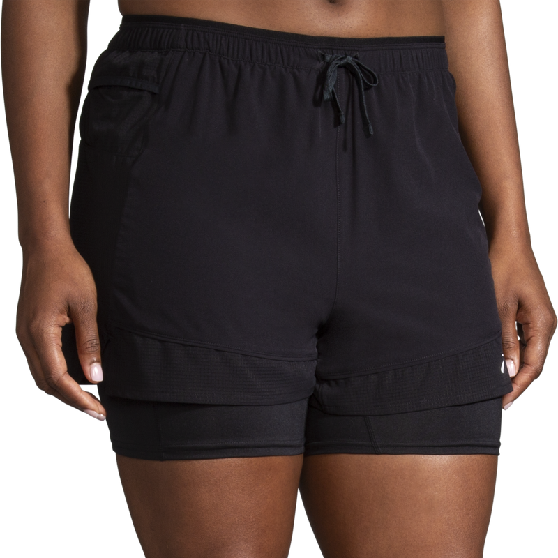 Women's High Point 3" 2-in-1 Short, Brooks Women's High Point 3" 2-in-1 Short front
