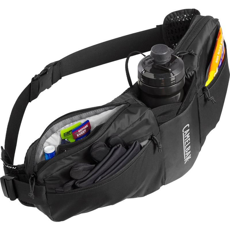 Podium Flow 4 Waist Pack with 21oz Podium Bottle, Podium Flow 4 Waist Pack with 21oz Podium Bottle top with gear