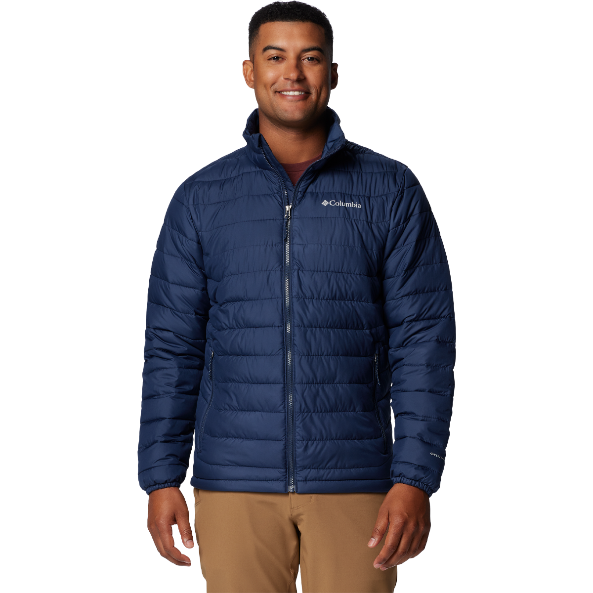 Jas Columbia Men Powder Lite II Hooded Jacket Safari/Greenscape Jas Columbia Men Powder Lite II Hooded Jacket Safari/Greenscape