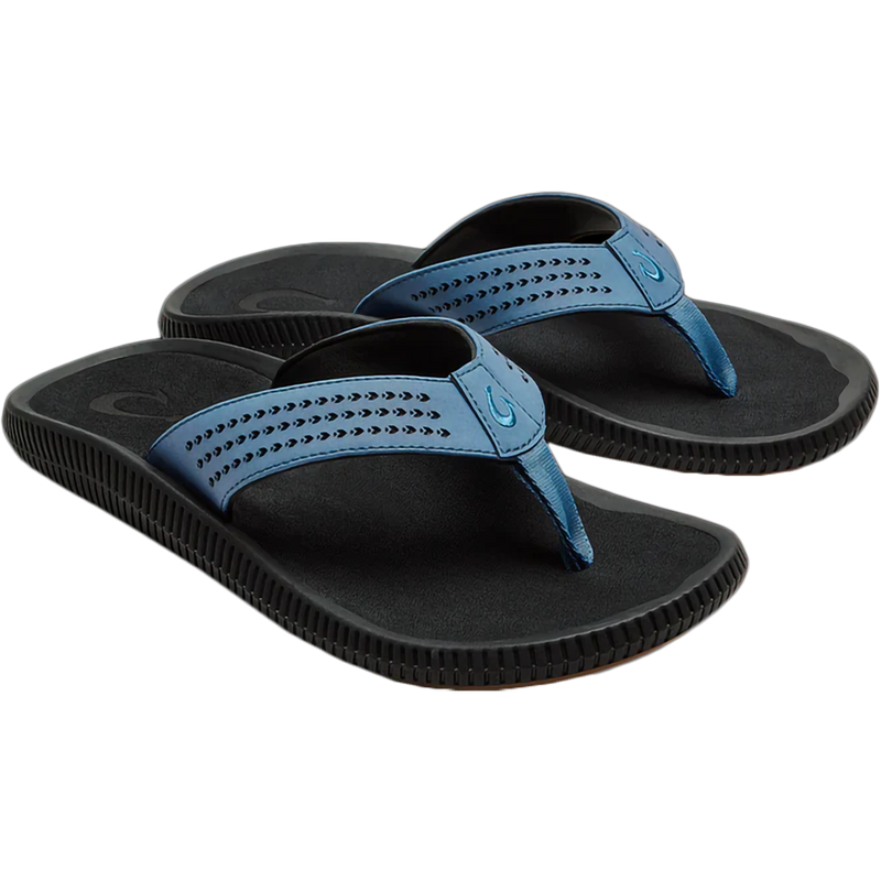 Men's Ulele, Olukai Men's Ulele in  BFLR-Blue Fog/Lava Rock pair